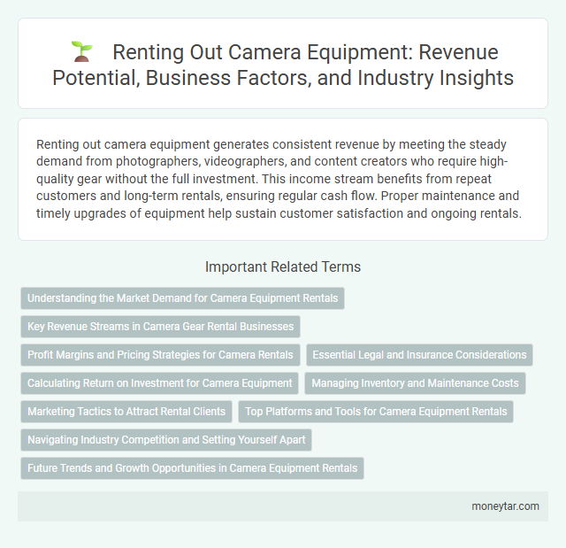 Renting Out Camera Equipment: Revenue Potential, Business Factors, and Industry Insights