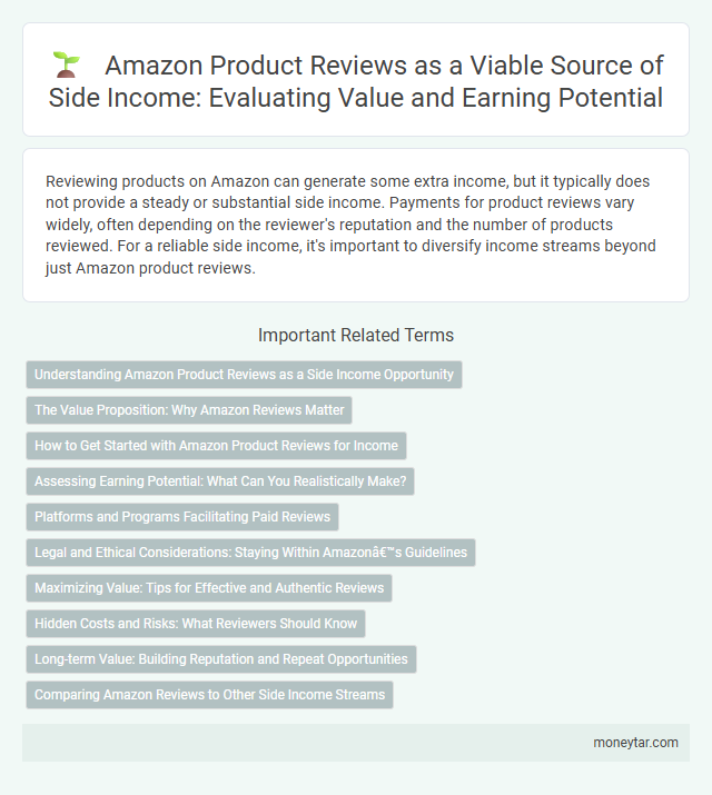 Amazon Product Reviews as a Viable Source of Side Income: Evaluating Value and Earning Potential