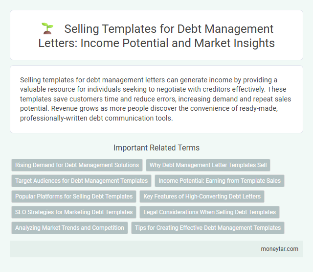 Selling Templates for Debt Management Letters: Income Potential and Market Insights