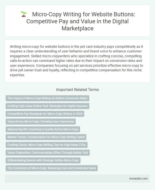 Micro-Copy Writing for Website Buttons: Competitive Pay and Value in the Digital Marketplace