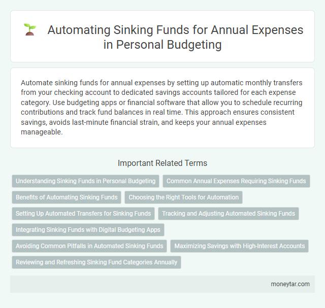 Automating Sinking Funds for Annual Expenses in Personal Budgeting