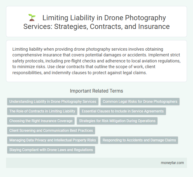 Limiting Liability in Drone Photography Services: Strategies, Contracts, and Insurance