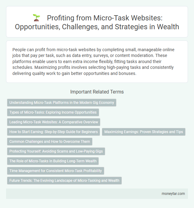 Profiting from Micro-Task Websites: Opportunities, Challenges, and Strategies in Wealth