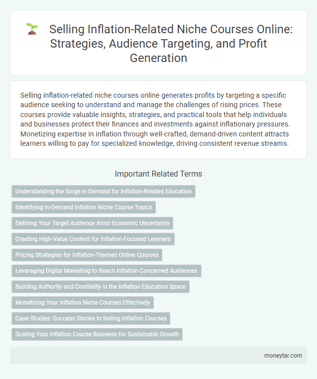 Selling Inflation-Related Niche Courses Online: Strategies, Audience Targeting, and Profit Generation