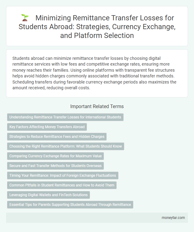 Minimizing Remittance Transfer Losses for Students Abroad: Strategies, Currency Exchange, and Platform Selection