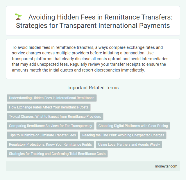 Avoiding Hidden Fees in Remittance Transfers: Strategies for Transparent International Payments