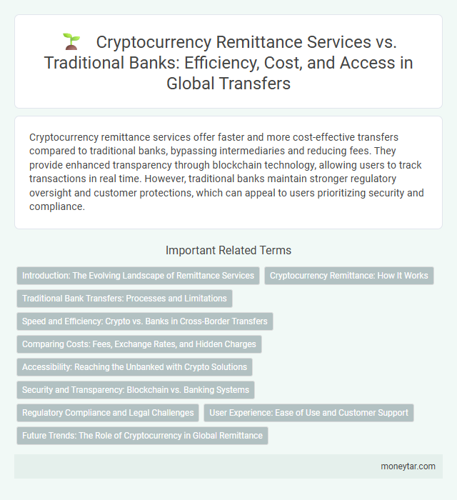 Cryptocurrency Remittance Services vs. Traditional Banks: Efficiency, Cost, and Access in Global Transfers