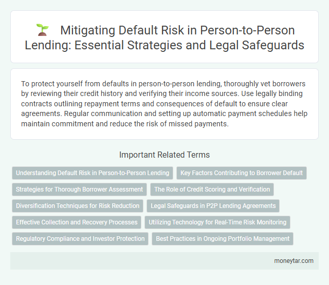 Mitigating Default Risk in Person-to-Person Lending: Essential Strategies and Legal Safeguards