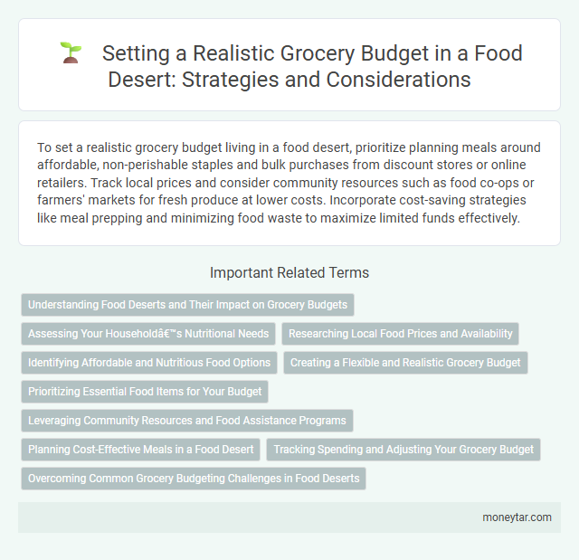 Setting a Realistic Grocery Budget in a Food Desert: Strategies and Considerations
