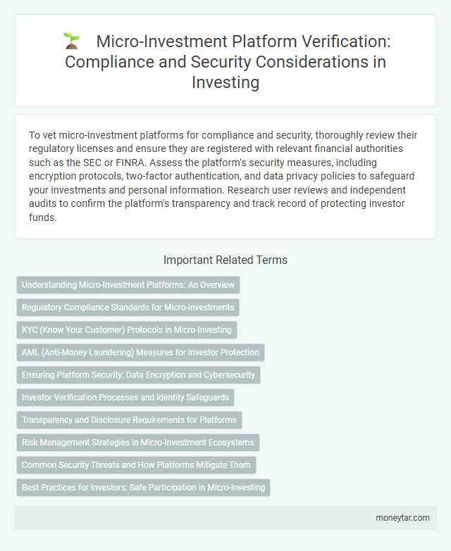 Micro-Investment Platform Verification: Compliance and Security Considerations in Investing
