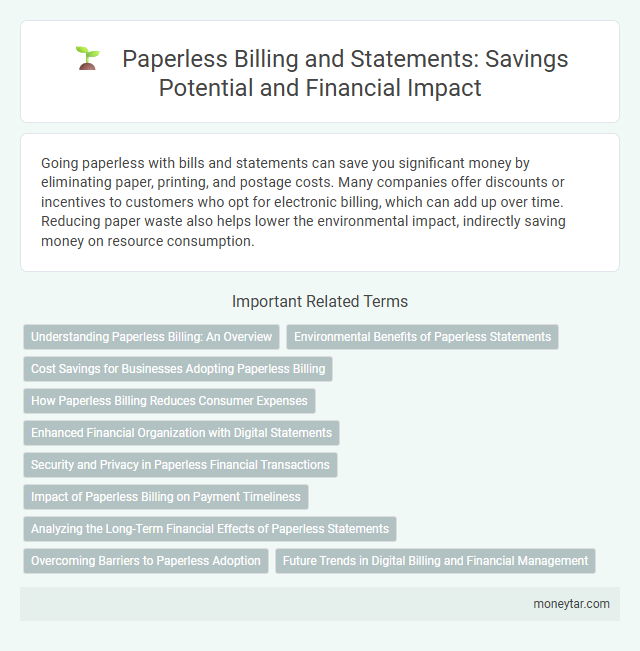 Paperless Billing and Statements: Savings Potential and Financial Impact