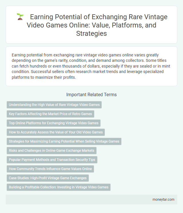 Earning Potential of Exchanging Rare Vintage Video Games Online: Value, Platforms, and Strategies