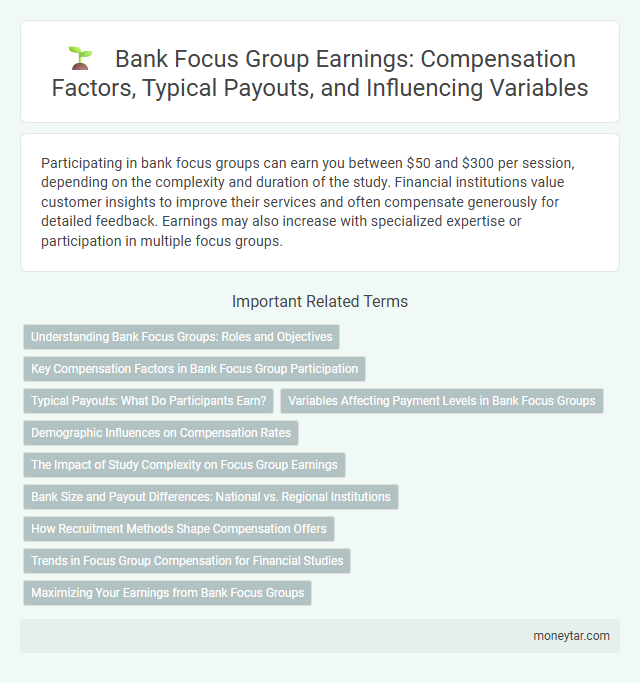 Bank Focus Group Earnings: Compensation Factors, Typical Payouts, and Influencing Variables
