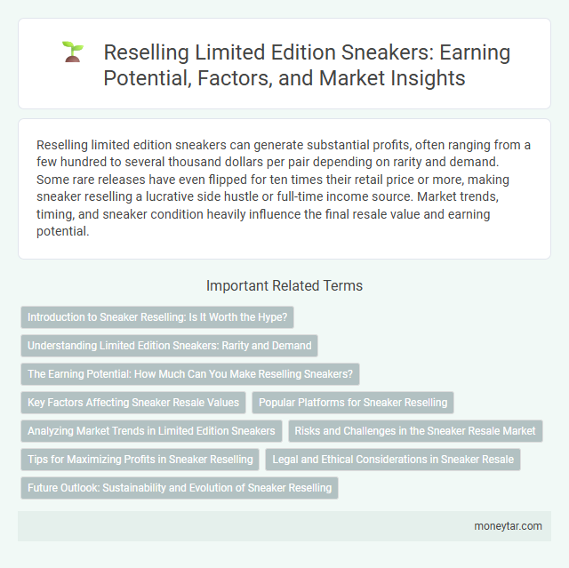 Reselling Limited Edition Sneakers: Earning Potential, Factors, and Market Insights