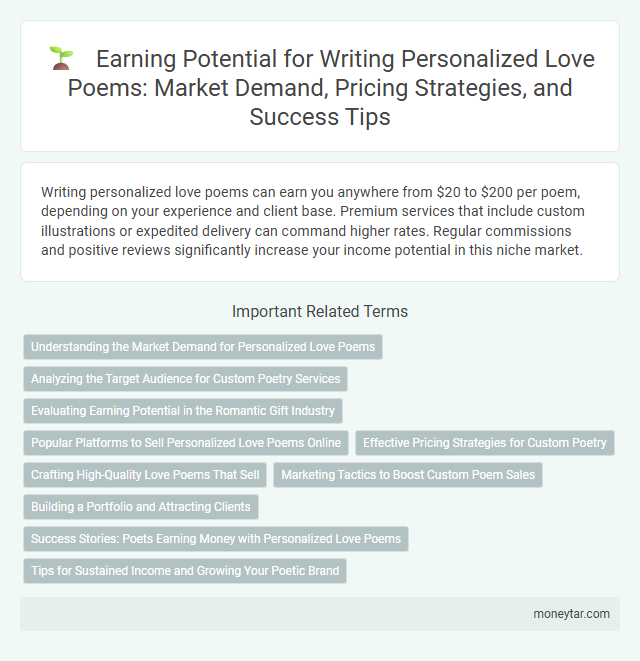 Earning Potential for Writing Personalized Love Poems: Market Demand, Pricing Strategies, and Success Tips