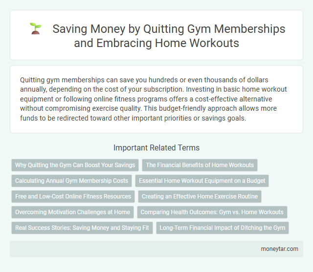 Saving Money by Quitting Gym Memberships and Embracing Home Workouts
