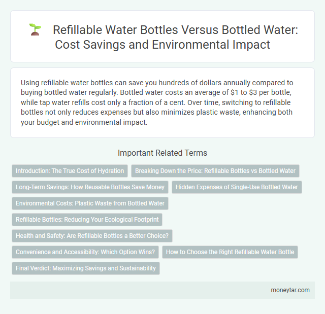 Refillable Water Bottles Versus Bottled Water: Cost Savings and Environmental Impact