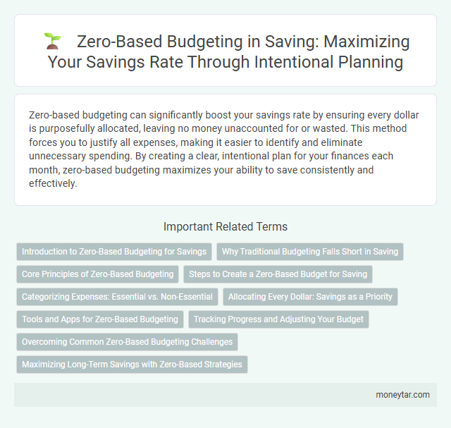 Zero-Based Budgeting in Saving: Maximizing Your Savings Rate Through Intentional Planning
