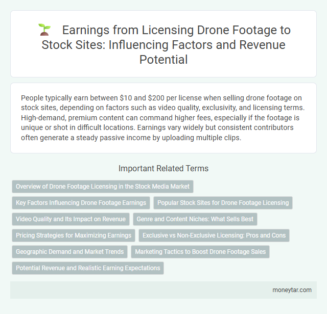 Earnings from Licensing Drone Footage to Stock Sites: Influencing Factors and Revenue Potential
