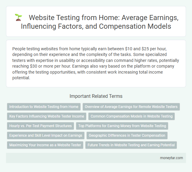 Website Testing from Home: Average Earnings, Influencing Factors, and Compensation Models