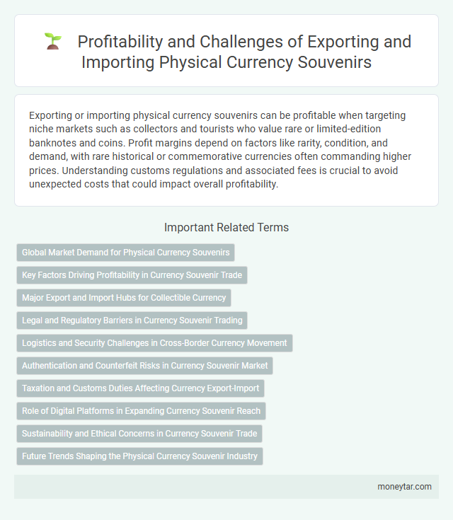 Profitability and Challenges of Exporting and Importing Physical Currency Souvenirs
