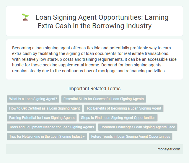 Loan Signing Agent Opportunities: Earning Extra Cash in the Borrowing Industry