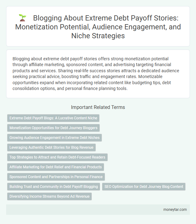 Blogging About Extreme Debt Payoff Stories: Monetization Potential, Audience Engagement, and Niche Strategies