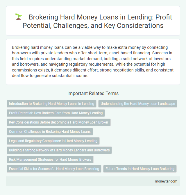 Brokering Hard Money Loans in Lending: Profit Potential, Challenges, and Key Considerations