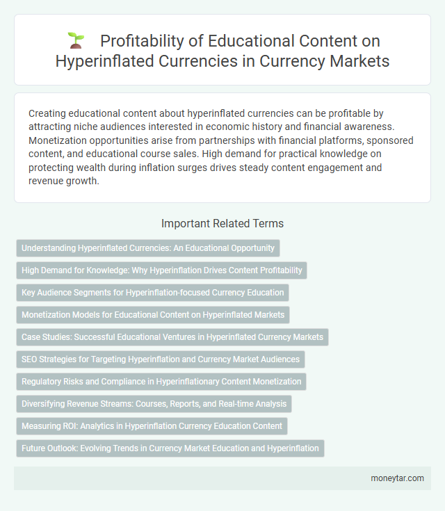 Profitability of Educational Content on Hyperinflated Currencies in Currency Markets