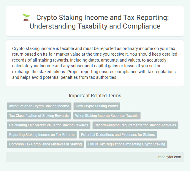 Crypto Staking Income and Tax Reporting: Understanding Taxability and Compliance