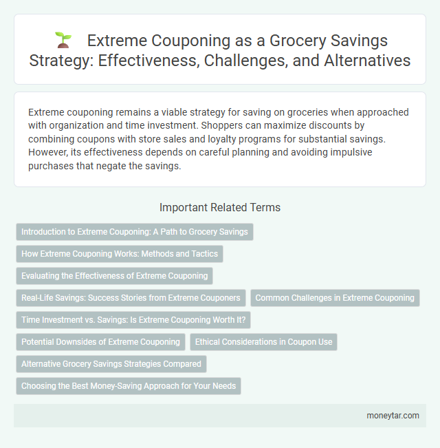 Extreme Couponing as a Grocery Savings Strategy: Effectiveness, Challenges, and Alternatives