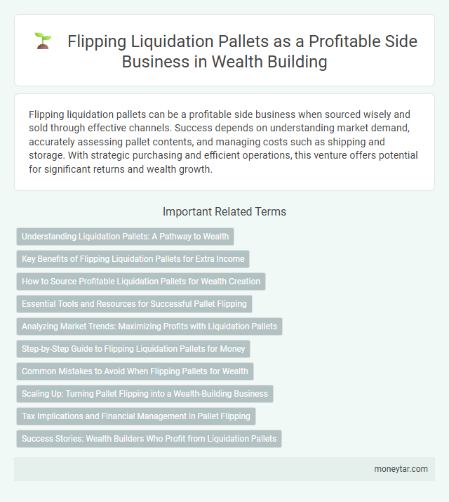 Flipping Liquidation Pallets as a Profitable Side Business in Wealth Building