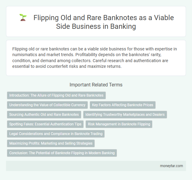 Flipping Old and Rare Banknotes as a Viable Side Business in Banking