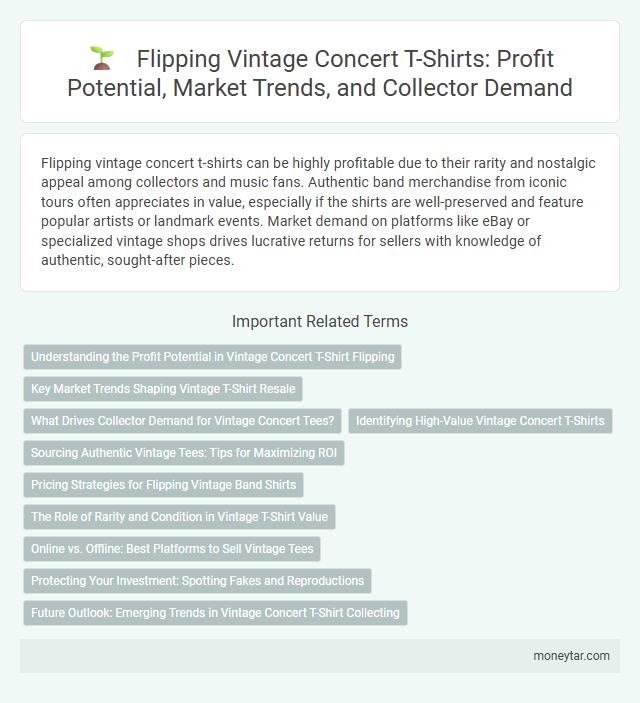 Flipping Vintage Concert T-Shirts: Profit Potential, Market Trends, and Collector Demand
