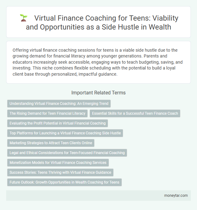 Virtual Finance Coaching for Teens: Viability and Opportunities as a Side Hustle in Wealth