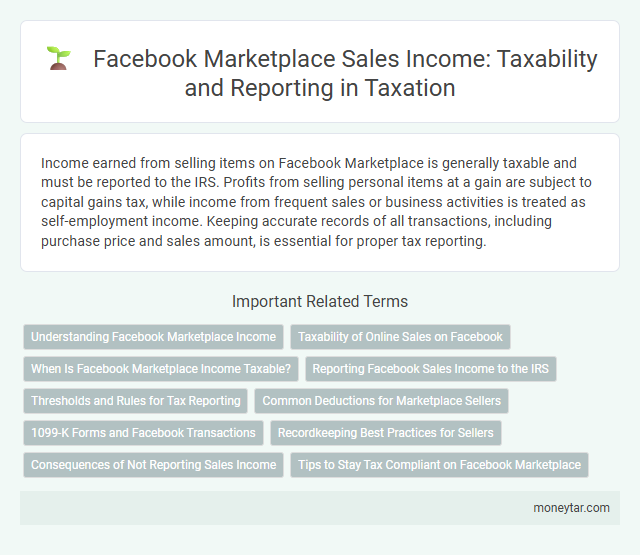 Facebook Marketplace Sales Income: Taxability and Reporting in Taxation