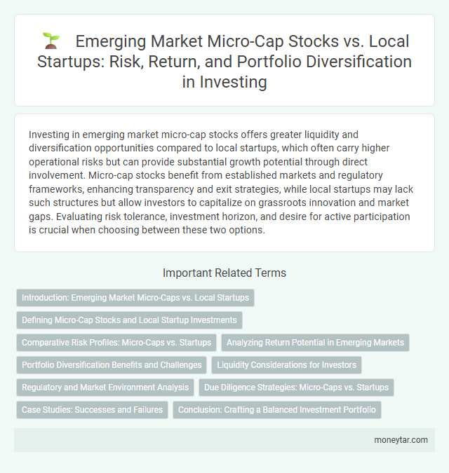 Emerging Market Micro-Cap Stocks vs. Local Startups: Risk, Return, and Portfolio Diversification in Investing