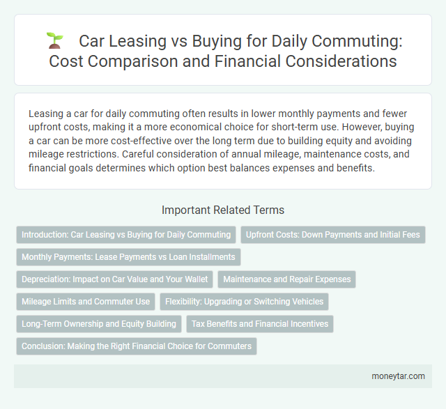 Car Leasing vs Buying for Daily Commuting: Cost Comparison and Financial Considerations