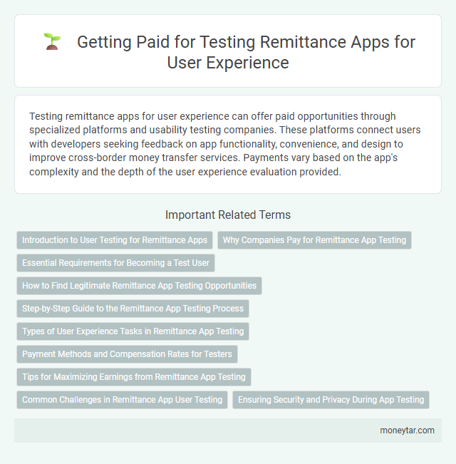 Getting Paid for Testing Remittance Apps for User Experience