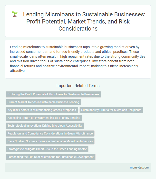 Lending Microloans to Sustainable Businesses: Profit Potential, Market Trends, and Risk Considerations