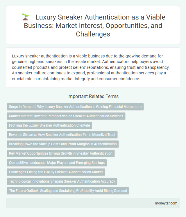 Luxury Sneaker Authentication as a Viable Business: Market Interest, Opportunities, and Challenges