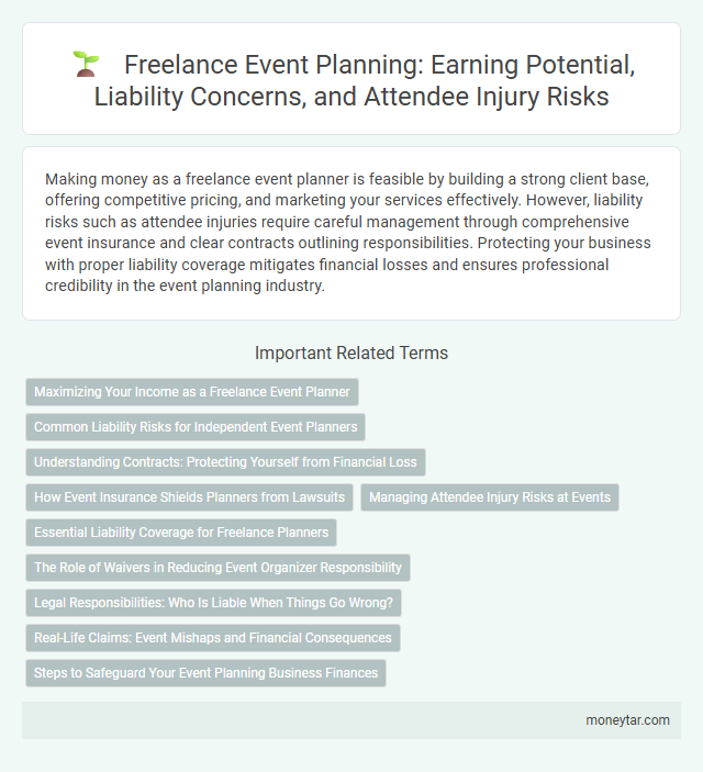 Freelance Event Planning: Earning Potential, Liability Concerns, and Attendee Injury Risks