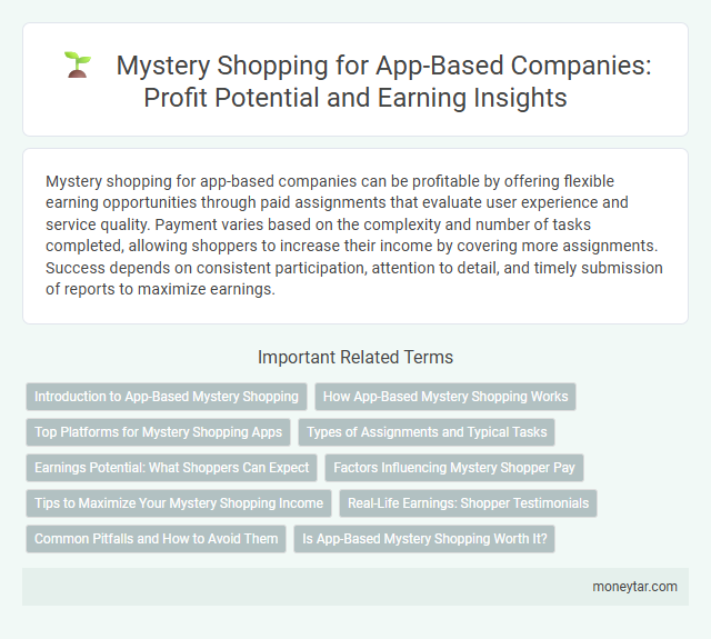 Mystery Shopping for App-Based Companies: Profit Potential and Earning Insights