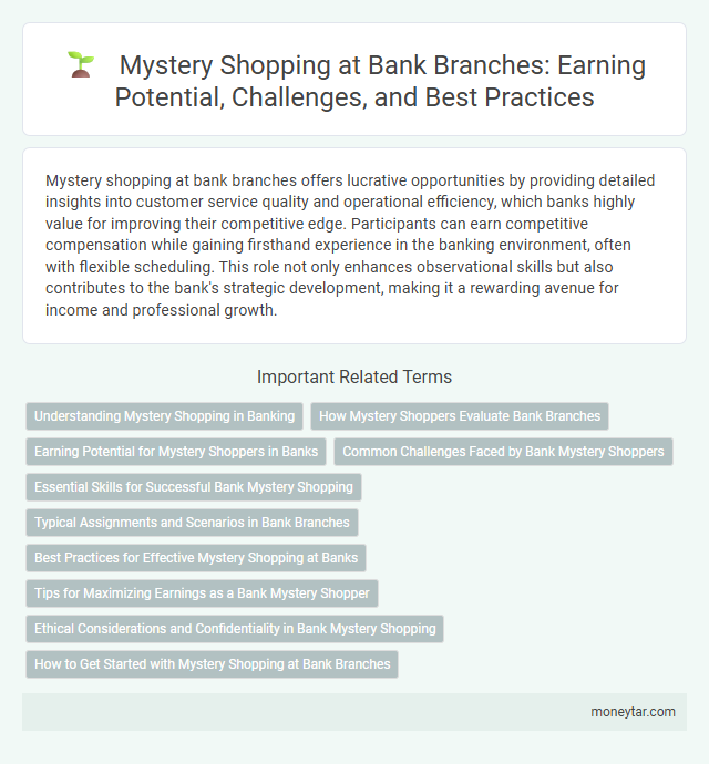 Mystery Shopping at Bank Branches: Earning Potential, Challenges, and Best Practices