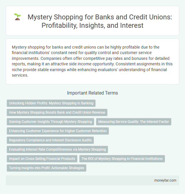 Mystery Shopping for Banks and Credit Unions: Profitability, Insights, and Interest