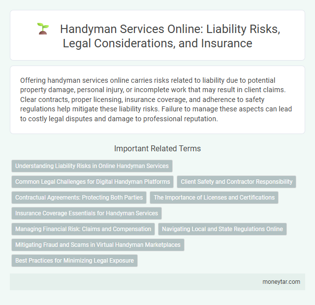 Handyman Services Online: Liability Risks, Legal Considerations, and Insurance
