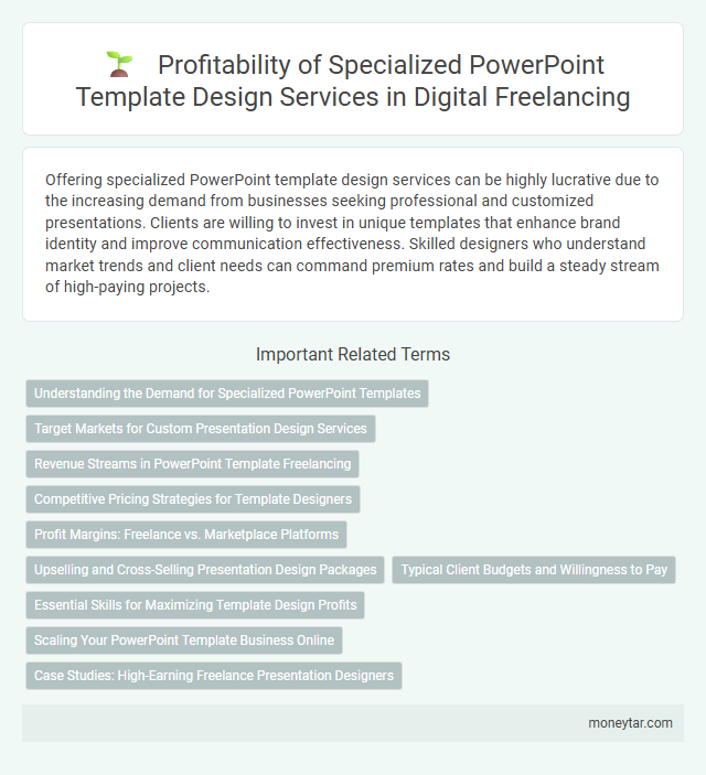 Profitability of Specialized PowerPoint Template Design Services in Digital Freelancing