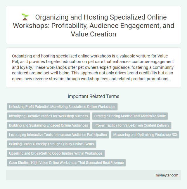 Organizing and Hosting Specialized Online Workshops: Profitability, Audience Engagement, and Value Creation