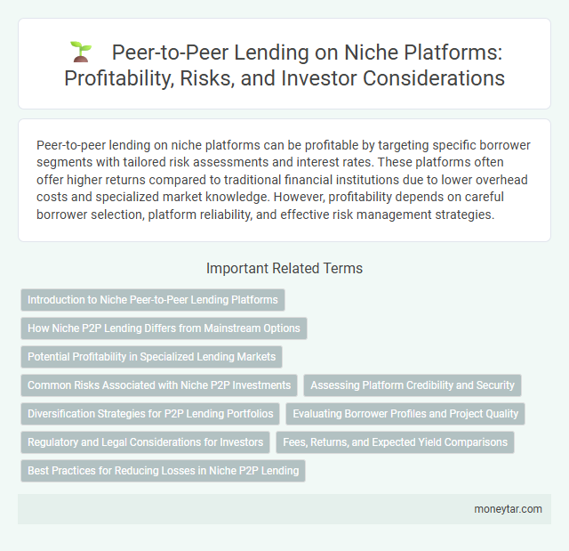 Peer-to-Peer Lending on Niche Platforms: Profitability, Risks, and Investor Considerations