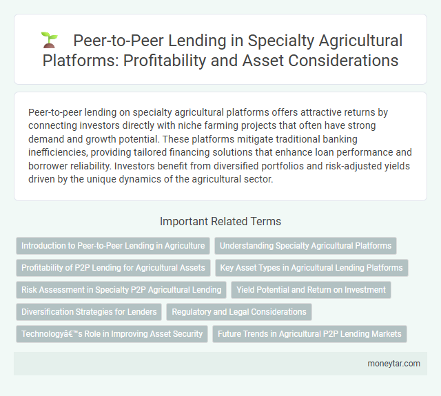 Peer-to-Peer Lending in Specialty Agricultural Platforms: Profitability and Asset Considerations